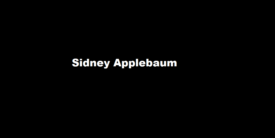 Sidney Applebaum