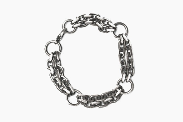 Silver Piston Link Chain