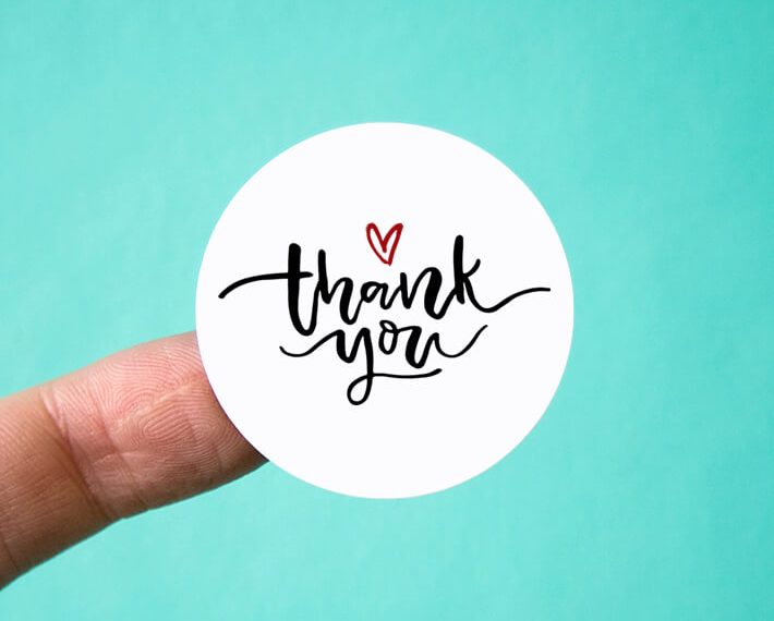 Where To Buy Thank You Stickers At Wholesale Price?