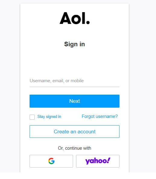AOL.com Mail Login