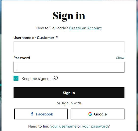 godaddy email access