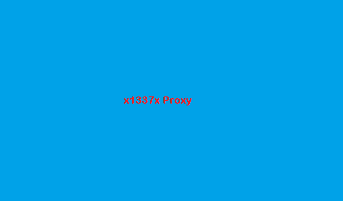 x1337x Proxy