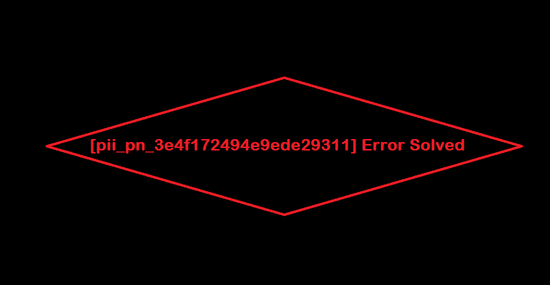[pii_pn_3e4f172494e9ede29311] Error Solved