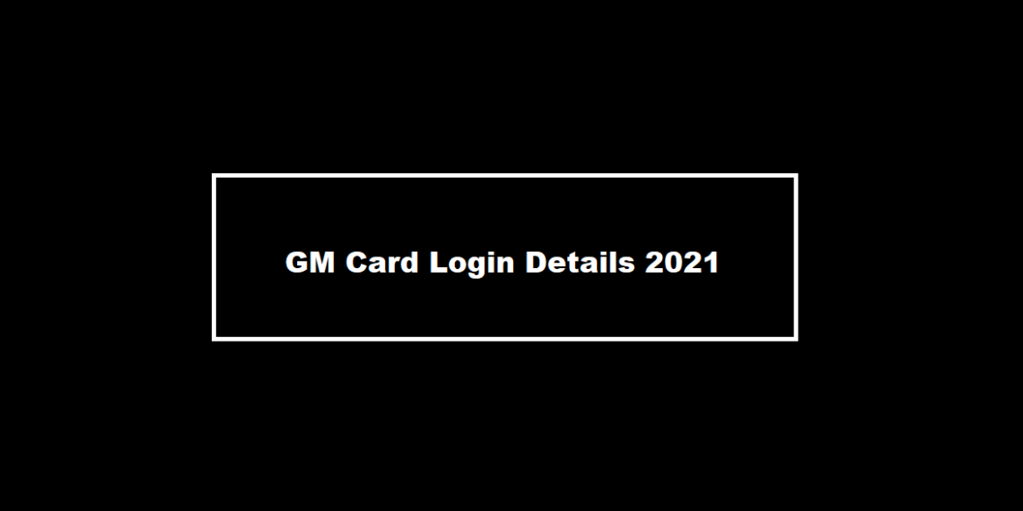 GM Card Login