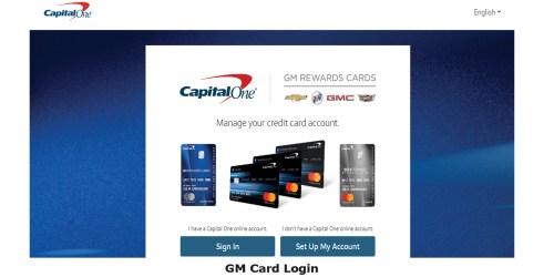 gm credit card login