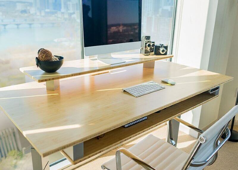 An Eco-Friendly Desk for a Serene Working Space