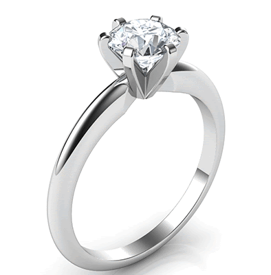 The classic solitaire engagement ring