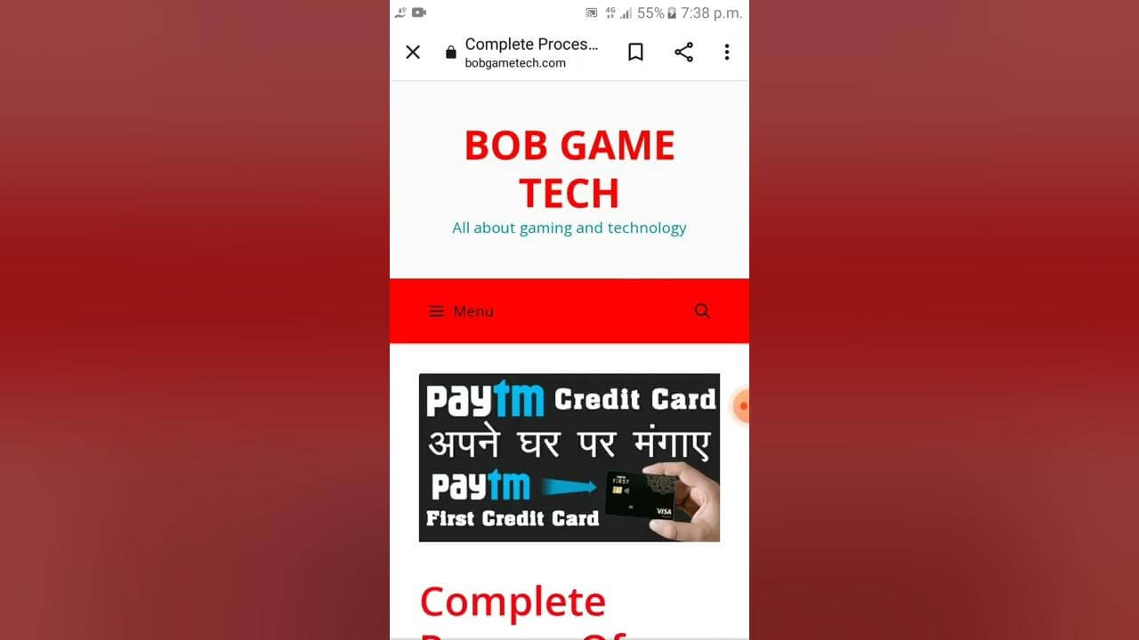 BobGameTech.com Paytm Credit Card | Entrepreneurs Break