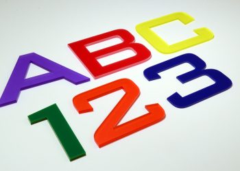 Acrylic letters and numbers