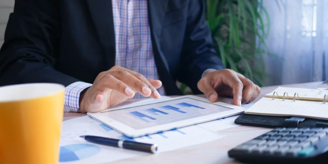 a person using tablet