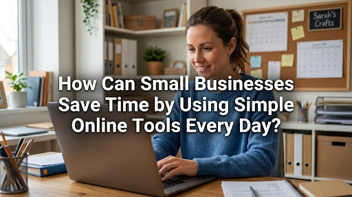 How Can Small Businesses Save Time by Using Simple Online Tools Every Day