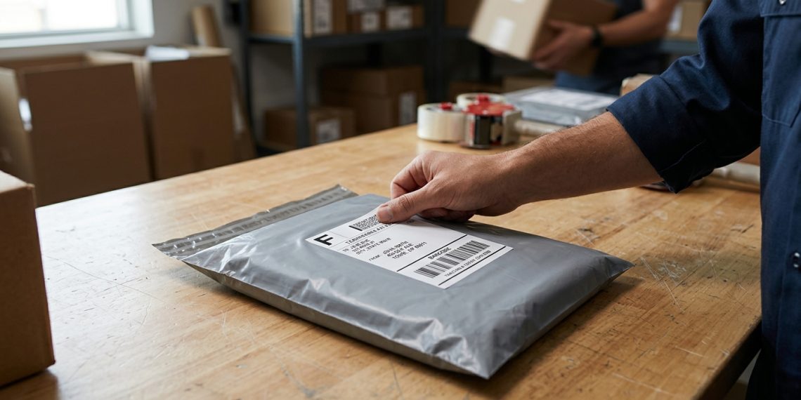 Where Should a Shipping Label Be Placed on a Poly Mailer